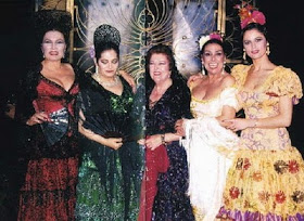 Imperio Arrgentina(centro) con Juanita Reina, Rocio Jurado, Maria Vidal y Nati Mistral