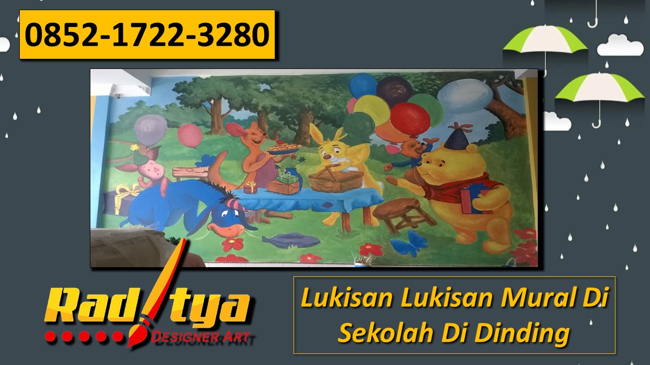 Lukisan Lukisan Mural Di Sekolah Di Dinding