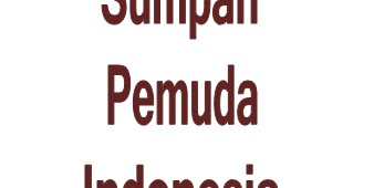 Sejarah, Isi, Teks Sumpah Pemuda