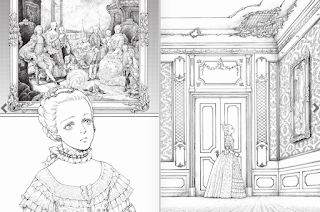 Planche de dessin Marie-Antoinette La jeunesse d'une reine