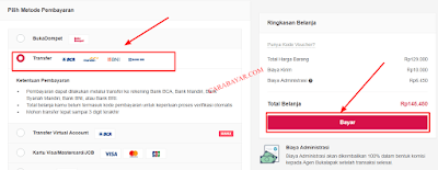 CARA BAYAR BELANJA DI BUKALAPAK VIA TRANSFER BANK