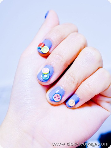 Fruit ninja inspired nails