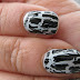 Nail File -- OPI I Vant To Be A-Lone Star underneath Black Shatter