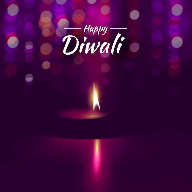 Beautiful Diwali Greeting cards with diyas