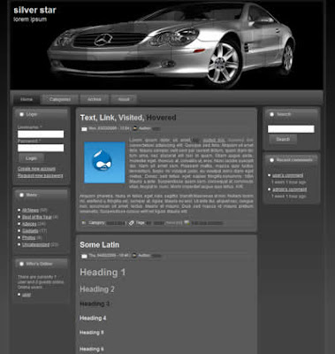 dark drupal theme