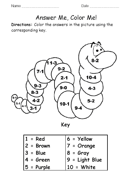 Fichas de Inglés para niños: Worksheets numbers