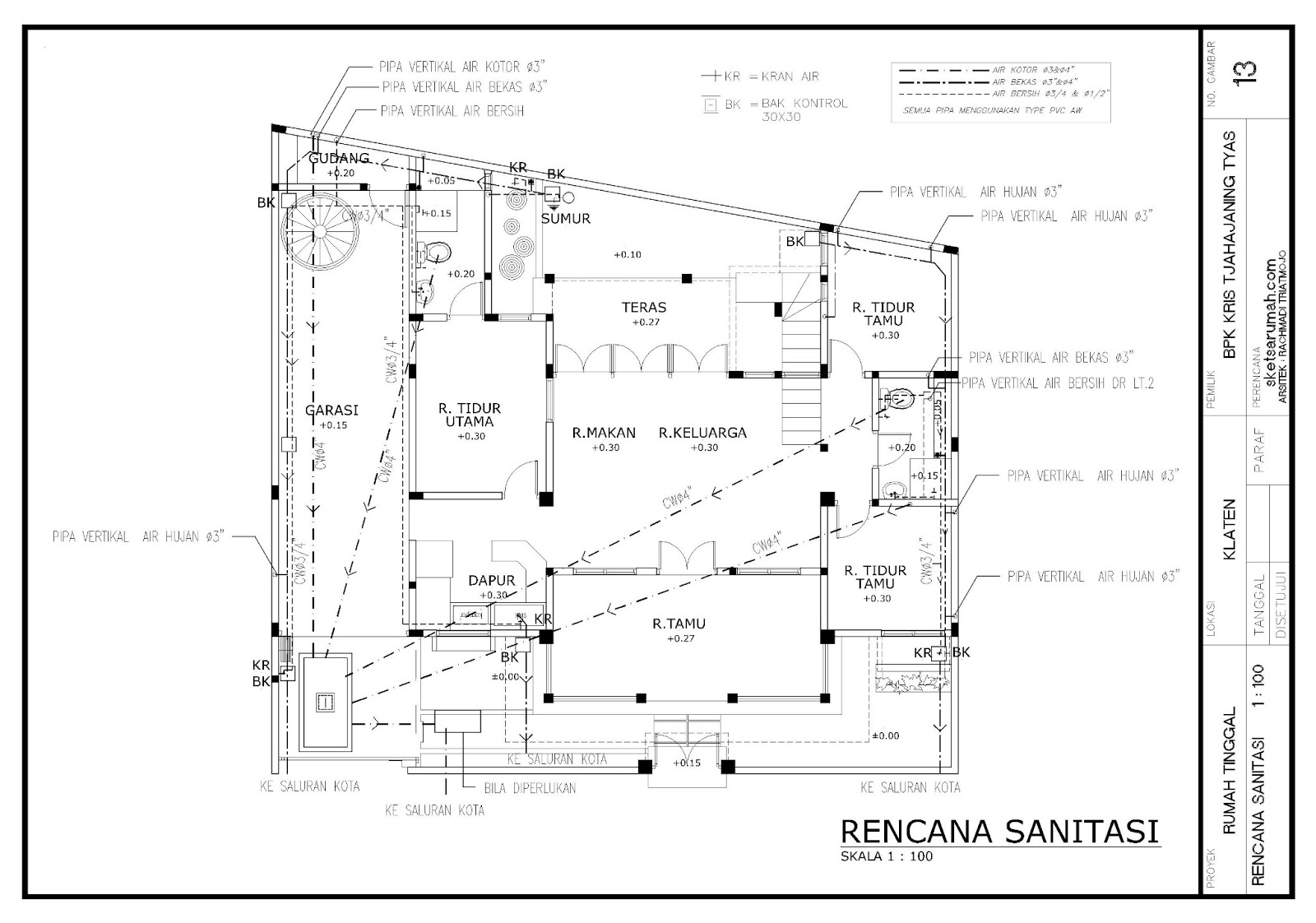 Gambar Gambar Rencana Lengkap KERABAT RUMAH