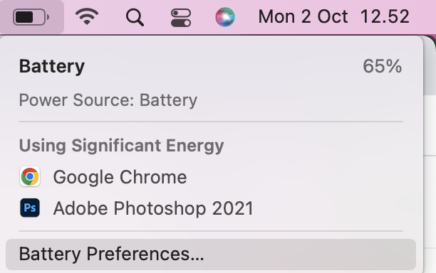 Cara lihat estimasi baterai macbook