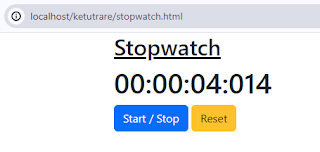 Membuat Aplikasi StopWatch dengan HTML & Javascript