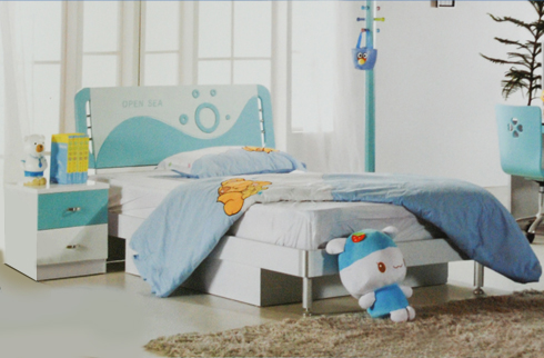 Những mẫu giường cho bé trai màu xanh đáng yêu