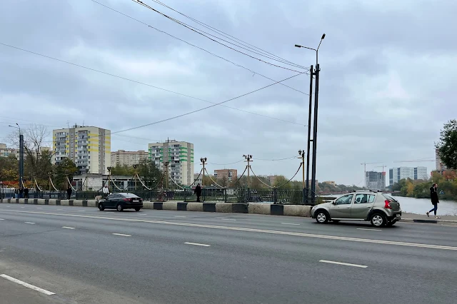 Пушкино, улица Чехова, мост через реку Серебрянку