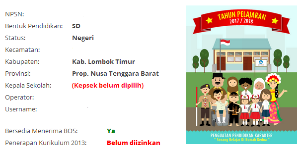 Cara memperbaiki Kepala Sekolah Belum dipilih di Dapodik Versi 2018