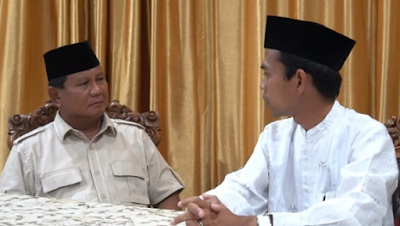 Wasiat Penting Abdul Somad Kepada Prabowo Jelang Pencoblosan