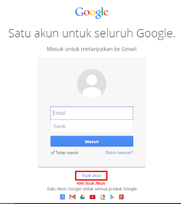 Halaman Masuk ke Gmail Google