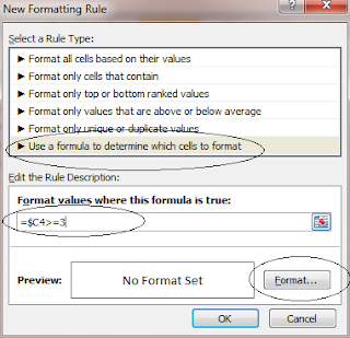 conditional formating