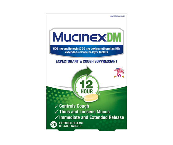 Viên uống giảm ho long đờm Mucinex DM 20 viên của Mỹ