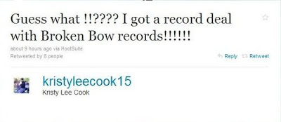 Kristy Lee Cook tweets new record deal