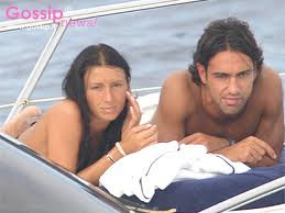 Luca Toni with Wife