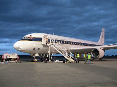 NASA's DC-8 after its return to Punta Arenas, Chile