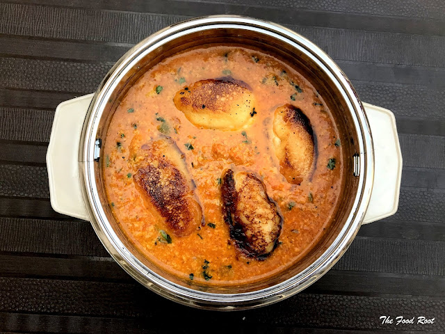 Malai Kofta is a North Indian dish originated from the Mughlai cuisine. This dish is buttery rich, soft and sweet in taste. It goes well with naan or steamed rice.