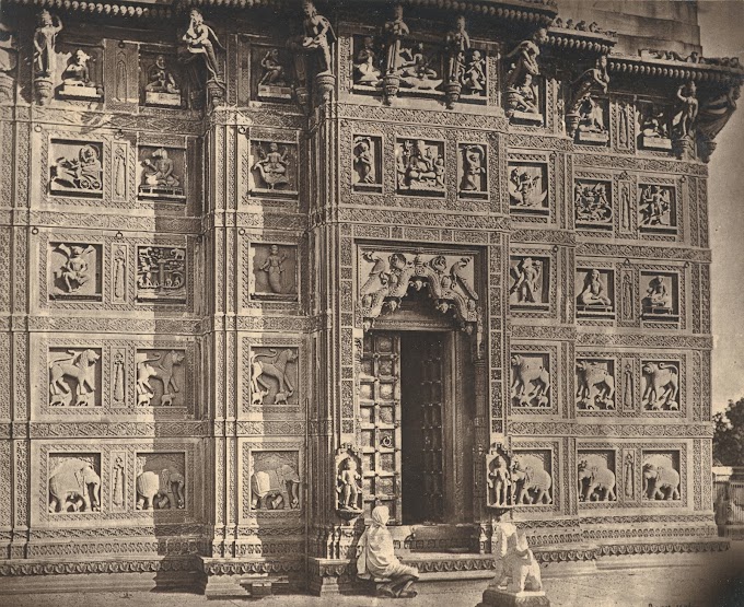 Durga Mandir (Hindu Temple) (Goddess Durga), Ramnagar, Varanasi (Banaras-Benares-Kashi), Uttar Pradesh, India | Rare & Old Vintage Photos (1860)