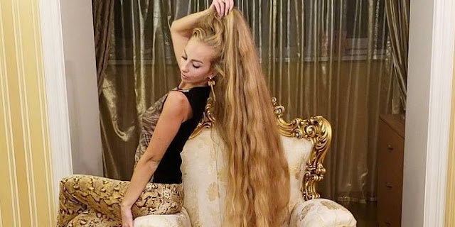 Rapunzel dari Ukraina Tak Pernah Potong Rambut 2 Meternya Sejak Usia 5 Tahun