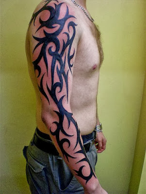 black tribal arm tattoos designs