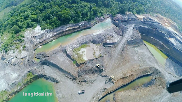 Foto Udara Tambang Batubara Provinsi Kalimatan Timur