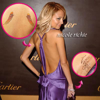 Nicole Richie Tattoo Pictures: Nicole Richie: Nicole Richie .