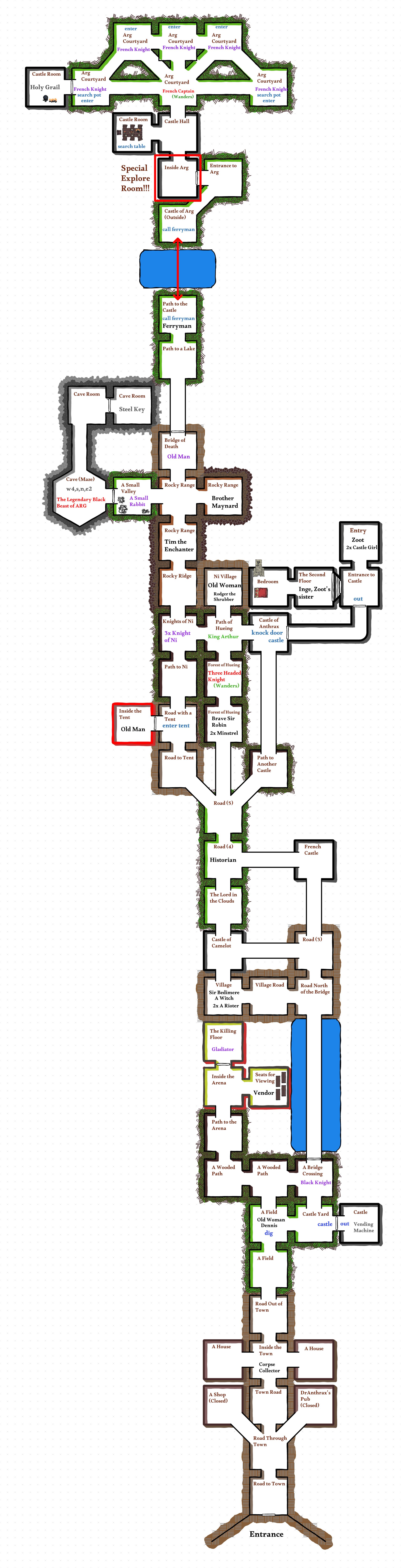 Map of King Arthur Area