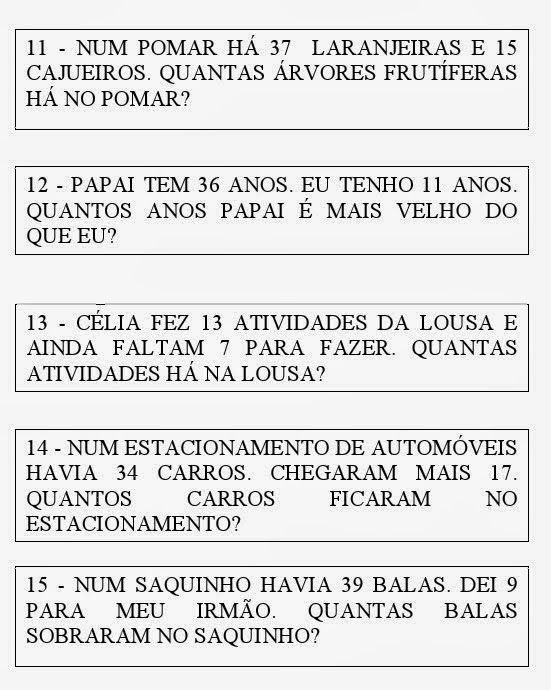 Problemas de Matemática I Quiz Racha Cuca