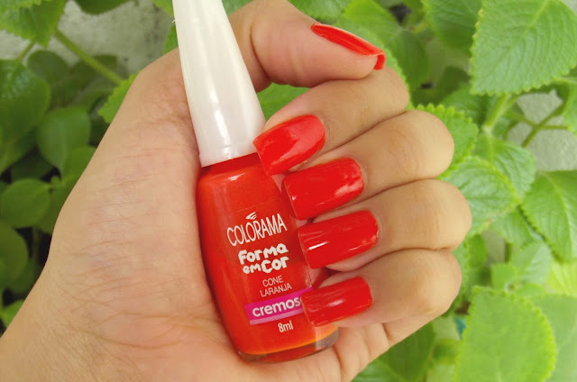 Unhas da Semana: Cone Laranja - Colorama, coleção colorama forma em cor, coleção forma em cor, esmaltes colorama, colorama, esmalte laranja, cone laranja, esmalte cone laranja, blog kahena kévya, kahena,kahena kévya, kahena kevya, closet de esmaltes, 