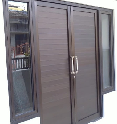 model pintu minimalis 2 pintu modern terbaru