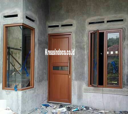 Jendela Kusen Dan Pintu  Aluminium  Urat  Kayu  Lebih Praktis 