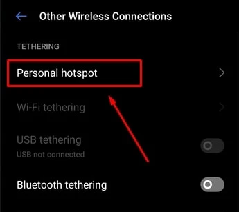 Personal Hotspot