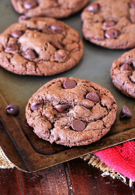 Take a different twist the next time you bake chocolate chip cookies Chocolate Chocolate Chip Cookies