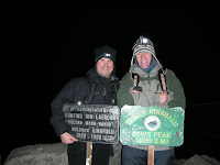 Mike and I back on the summit around 5.30am