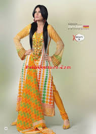 New collection dresses with chiffon dupattas