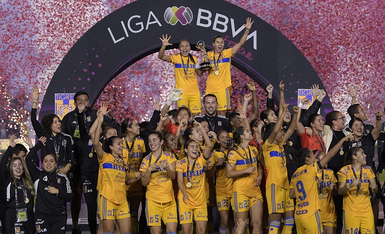 Tigres, campeón del Apertura 2022 de la Liga MX Femenil. Vencieron 2-0 al América