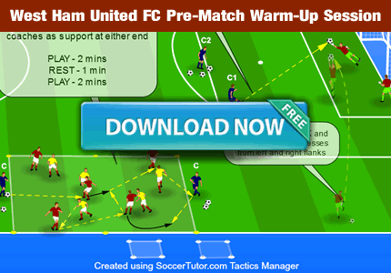 West Ham United FC Warm-up Session