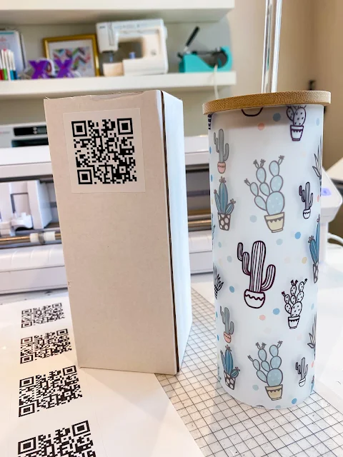 stickers, silhouette cameo business, silhouette cameo small business, small business packaging, qr code