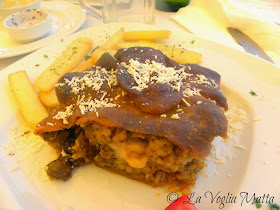 Cefalonia Fiskardo ristorante Lagoudera pasticcio con 4 tipi di carne