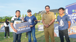  Basming Mattayang Menutup Turnamen Sepakbola Bupati Cup 2