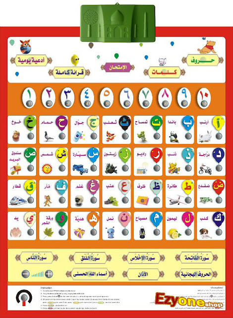 LOVELY HOME STATION: Arabic Alphabet Electronic Chart