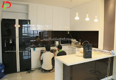 tủ bếp gỗ công nghiệp hiện đại