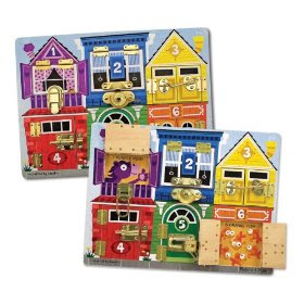 Pre-kindergarten toys - Melissa & Doug Deluxe Latches Board