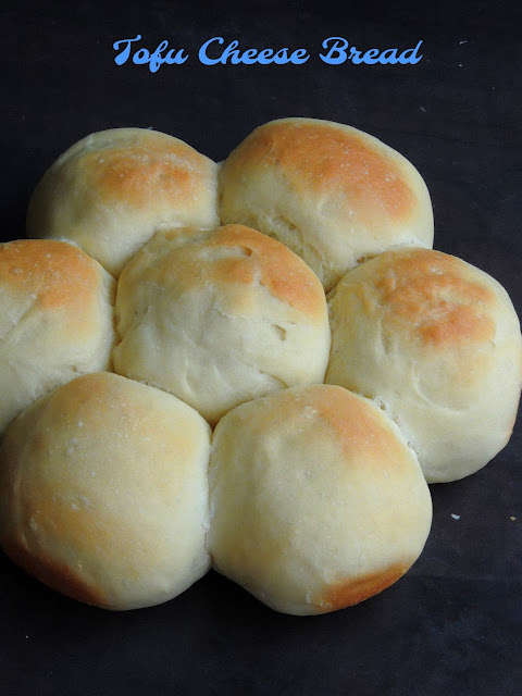 Tofu Cheese Bread, Cheese Stuffed Tofu Bread