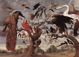 Jan van Kessel (* 1626, Antwerpen, + 1679, Antwerpen): Das Vogelkonzert, Koninklijk Museum voor Schone Kunsten, Antwerpen