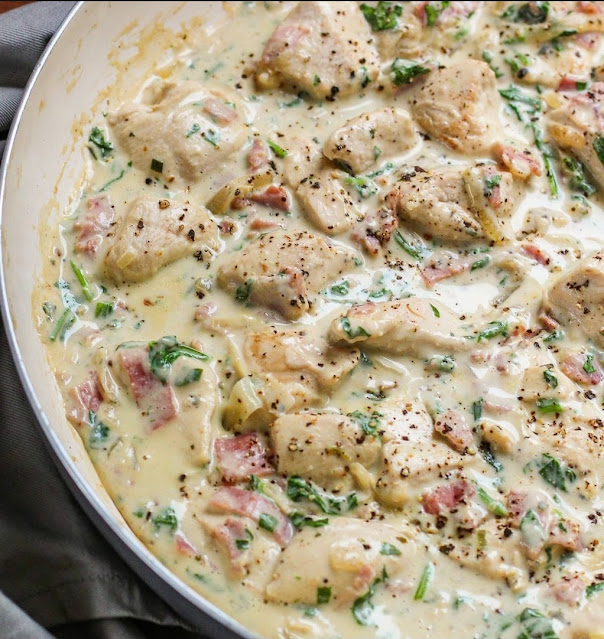 Creamy Chicken, Ham & Mustard