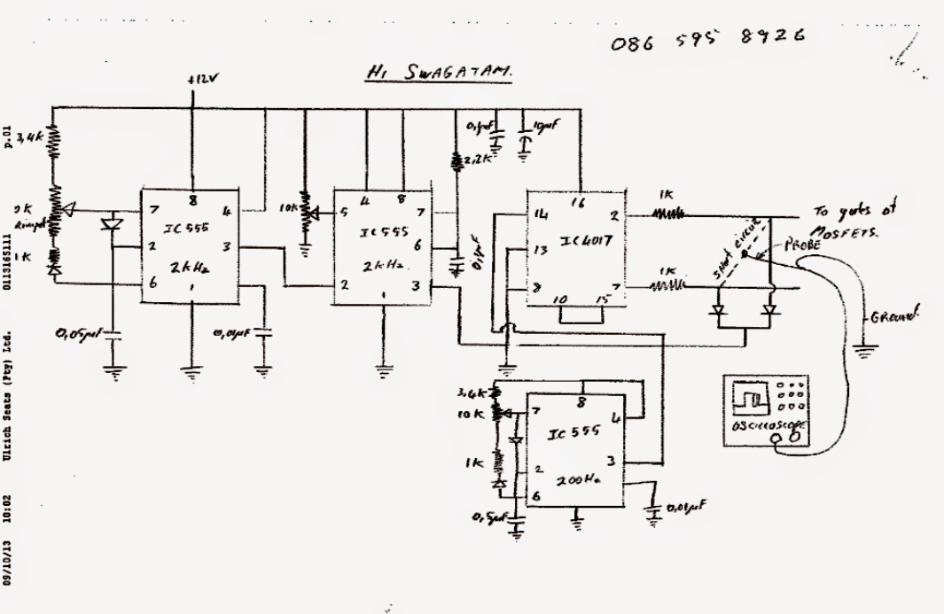 Modified Sine Wave Inverter Circuit with Waveform Images Verified | Circuit Diagram Centre